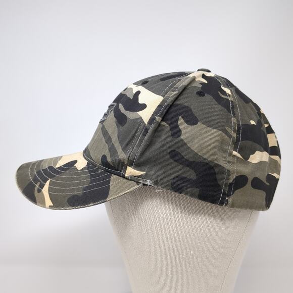 Fox Fitted Baseball Hat Multicolor Camo XL Embroidered Logo Flexfit - Picture 3 of 9